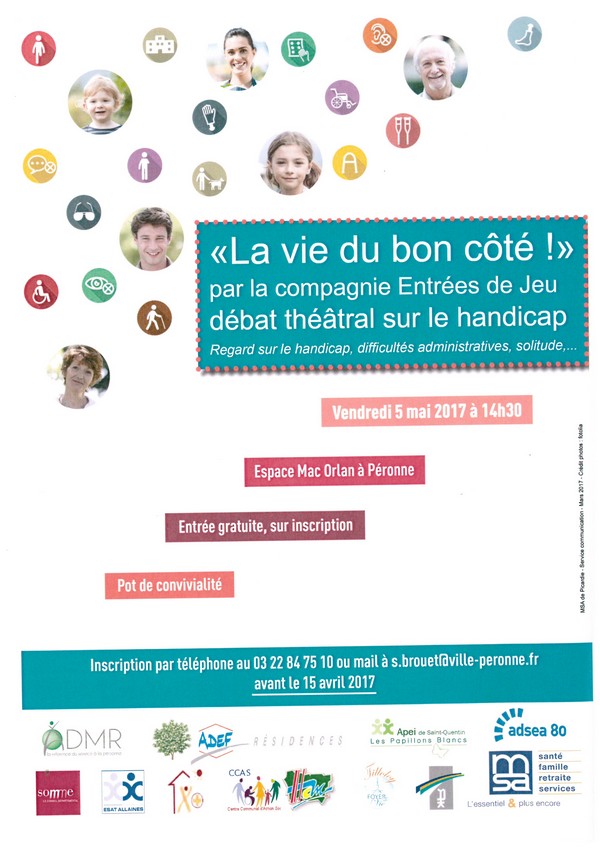 Participez au 1er débat théâtre sur le handicap à Péronne